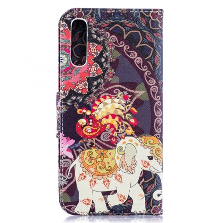 Samsung Galaxy A50 Mandala Elefanten Ethnic Hülle