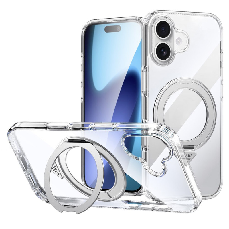 Transparentes, magnetisches iPhone 17 Cover mit Halterung