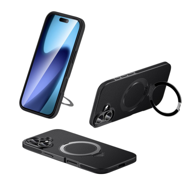 MagSafe Leder kompatible iPhone 17 Hülle mit Halterung
