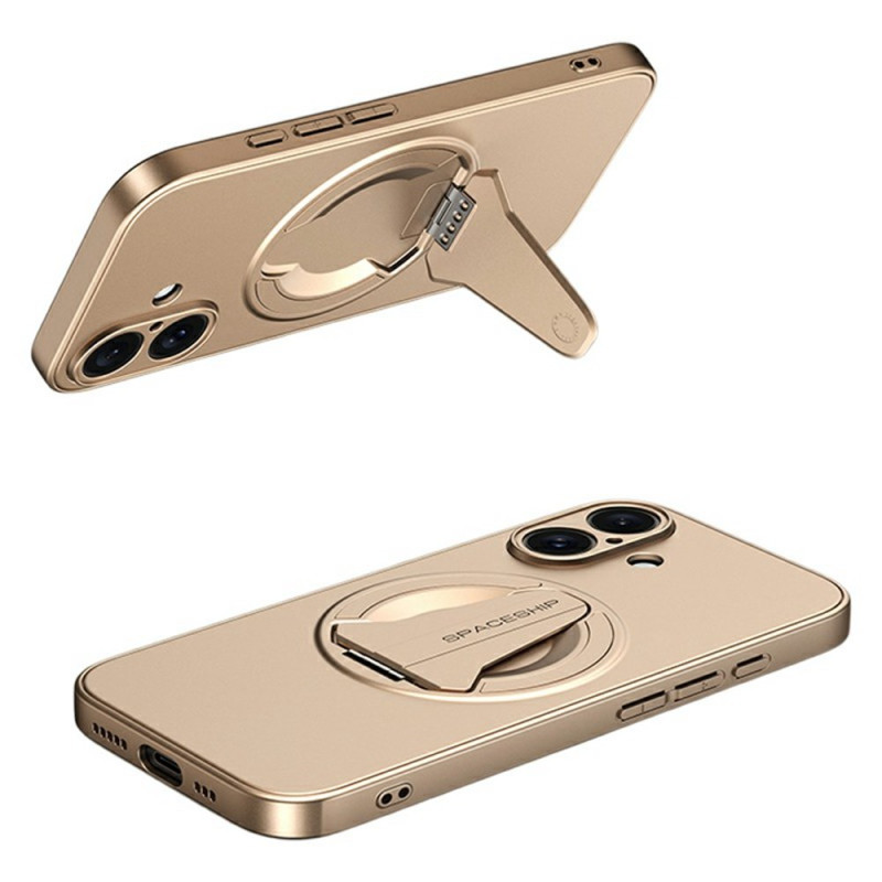iPhone 17 Hülle mit Metalleffekt und integriertem Ständer