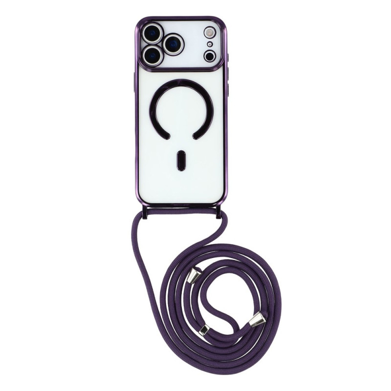 Kordelzughülle iPhone 17 Pro Kompatibel MagSafe Transparent