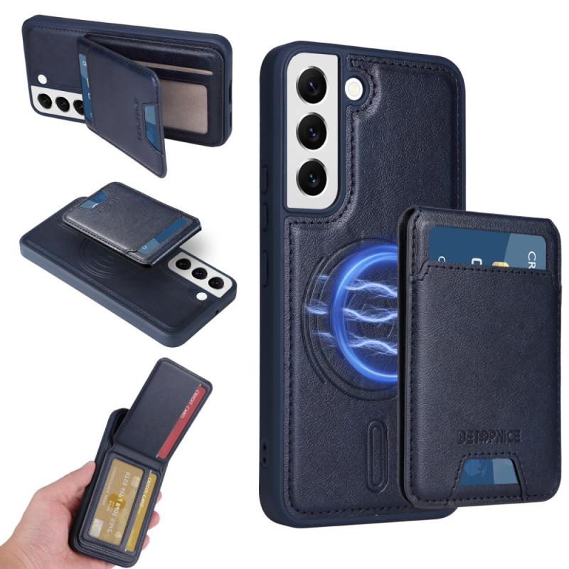 Samsung Galaxy S22 5G Magnetisches Cover Abnehmbarer Kartenhalter
