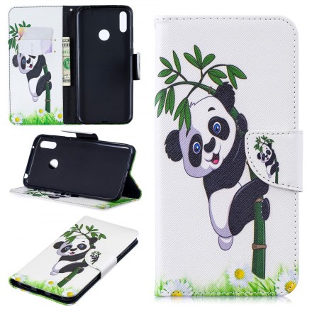 Hülle Huawei Y7 2019 Panda Auf Bambus
