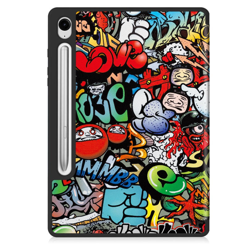 Smart Case Samsung Galaxy Tab S10 Lite Stifthalter Graffiti
