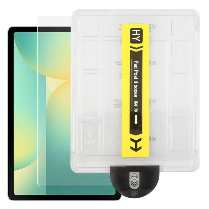 Samsung Galaxy Tab S10 Lite / S10 FE / S9 / S9 FE / S8 / S7 HD Displayschutz aus gehärtetem Glas mit Anti-Staub-Tool