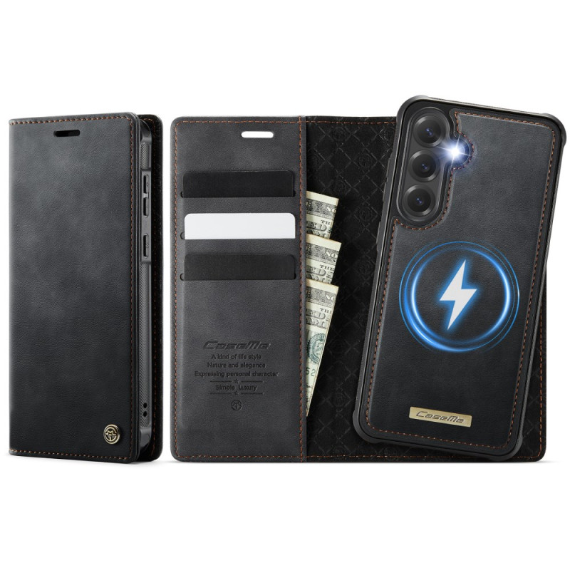 Samsung Galaxy S25 FE Tasche Brieftasche mit abnehmbarer RFID-Hülle
