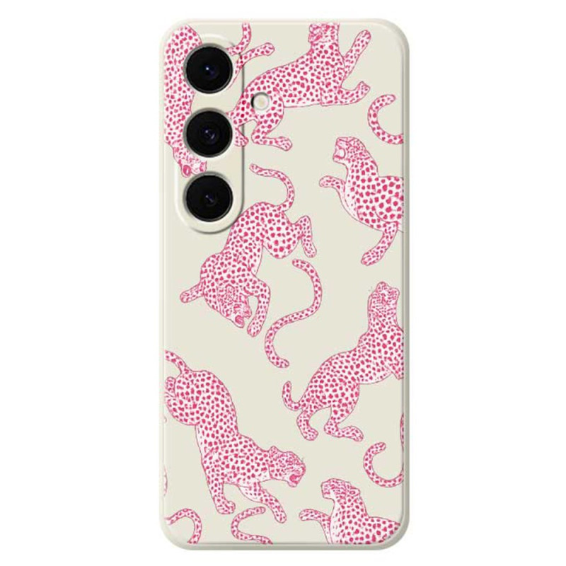 Samsung Galaxy S25 FE Silikonhülle Leopard Pink