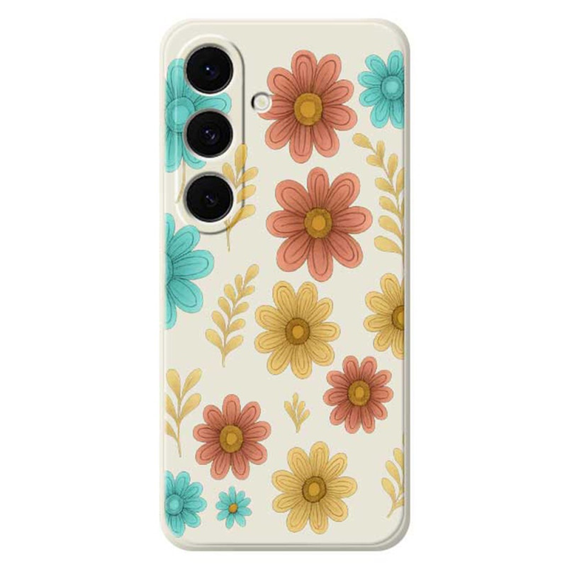 Samsung Galaxy S25 FE Silikonhülle Blumen