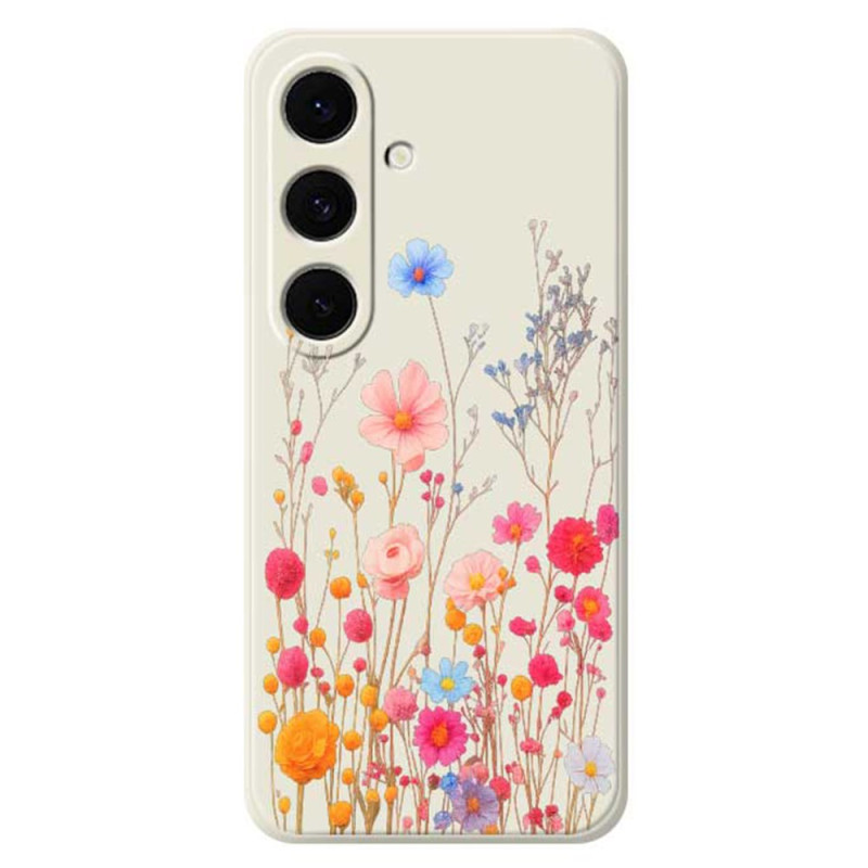 Samsung Galaxy S25 FE Silikonhülle Feldblumen