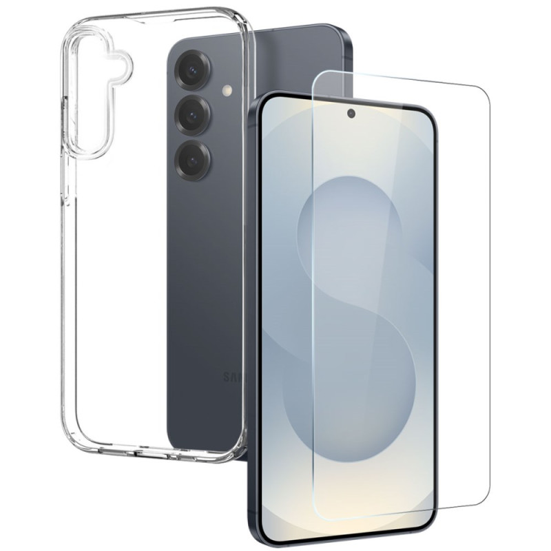 Samsung Galaxy S25 FE Cover Transparent mit Displayschutzfolie