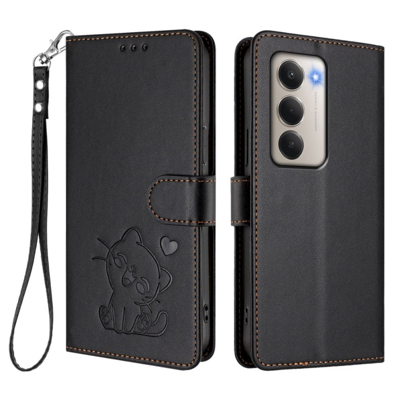 Xiaomi Redmi 15 4G Kätzchen Abdruck Tasche mit Riemen
