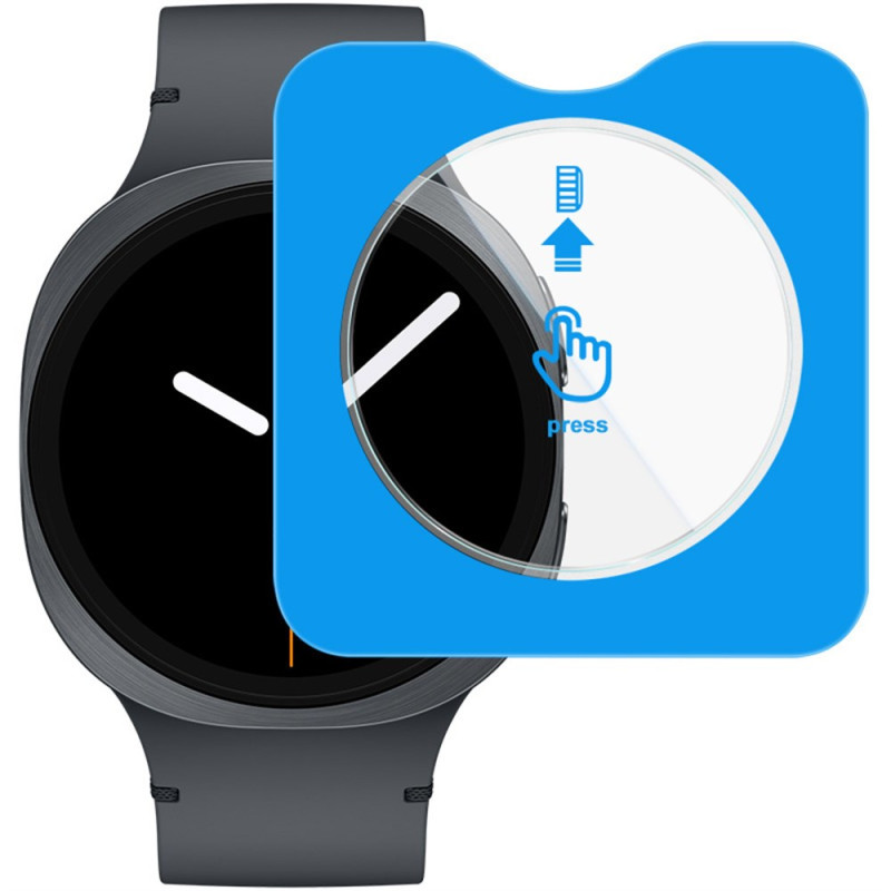 Protection en Verre Trempé pour Écran Samsung Galaxy Watch8 44mm avec Outil d'Installation