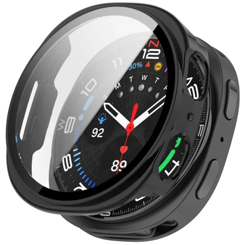 Coque Samsung Galaxy Watch8 44mm 2-en-1 avec Protection d'Écran