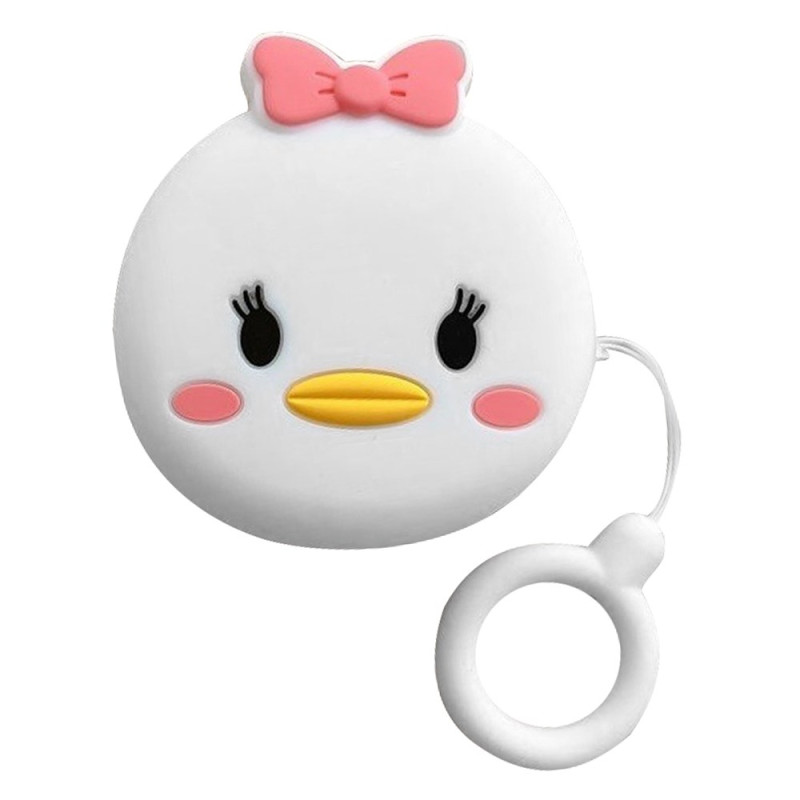 Samsung Galaxy Buds FE Cover Ente mit Schleife Pink