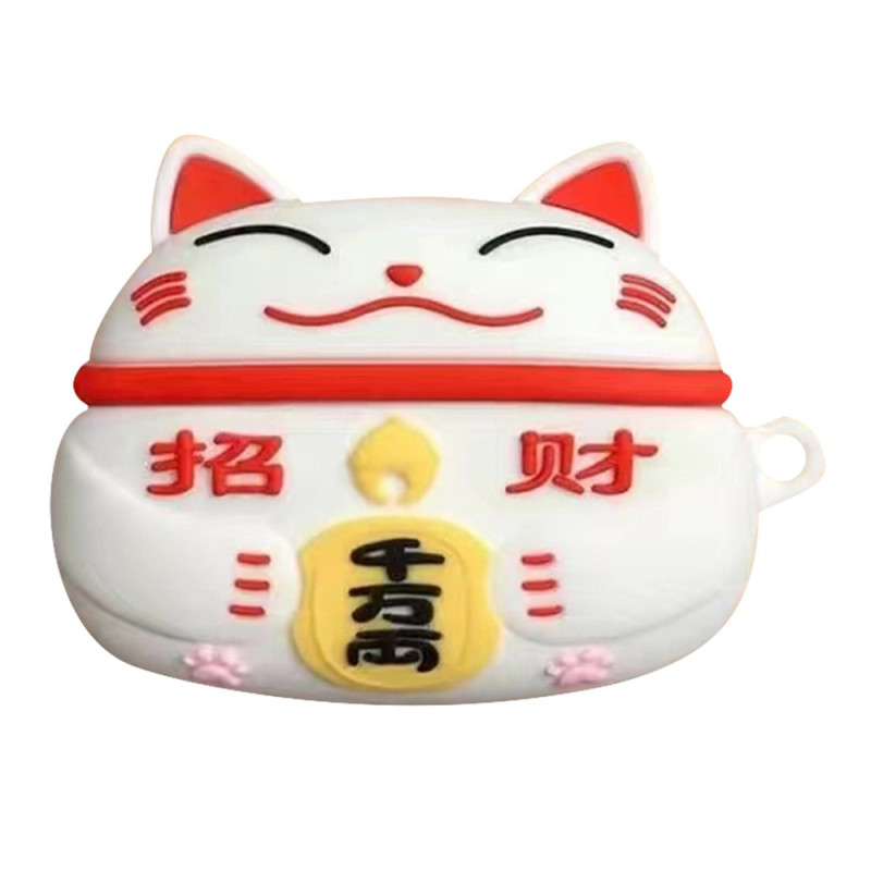 Samsung Galaxy Buds2 Pro Cover Katze weiß