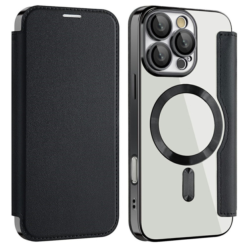 Flip Cover iPhone 16 Pro Kompatibel MagSafe mit RFID-Kartenhalter