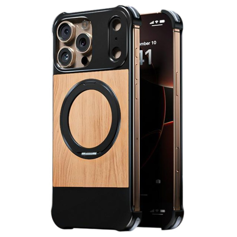 Magnetisches iPhone 16 Pro Max Cover mit Holzeinlage
