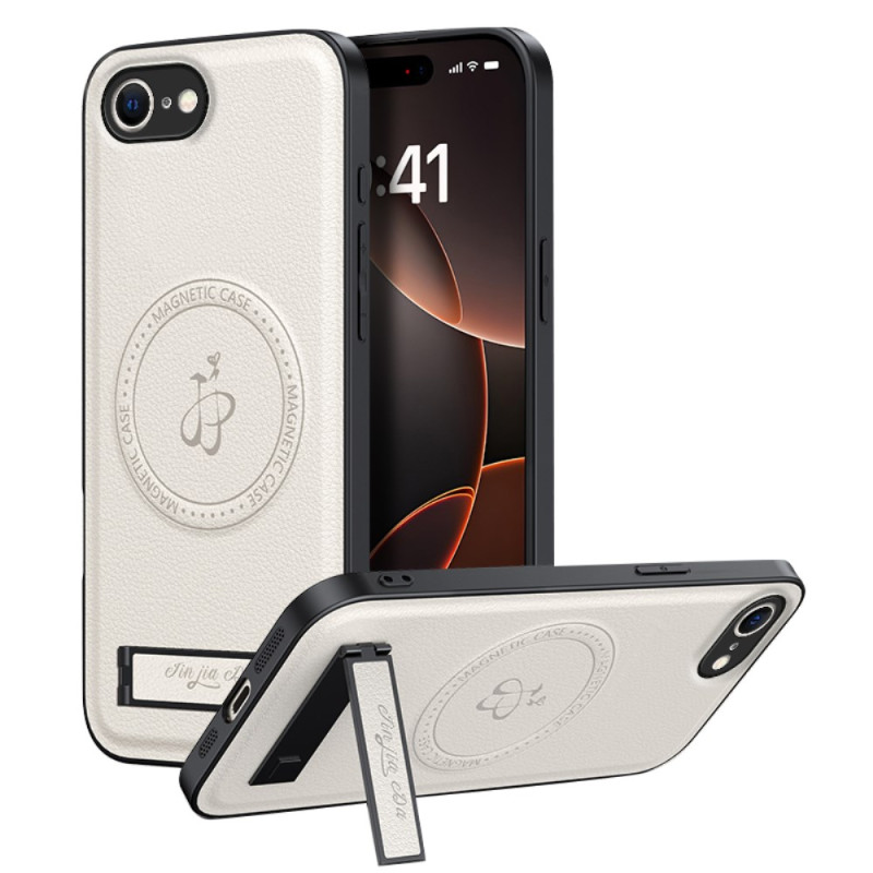 MagSafe iPhone Cover 17E / 16E mit Lederoptik und Halterung