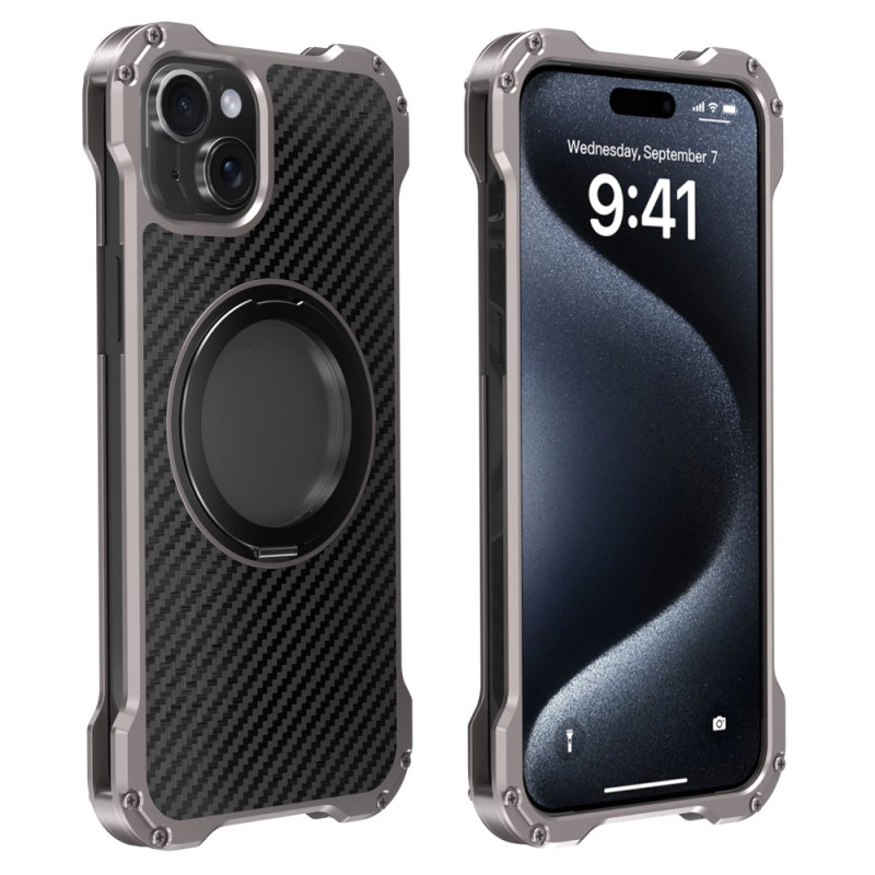 iPhone 15 Cover Drehbare Halterung R-JUST