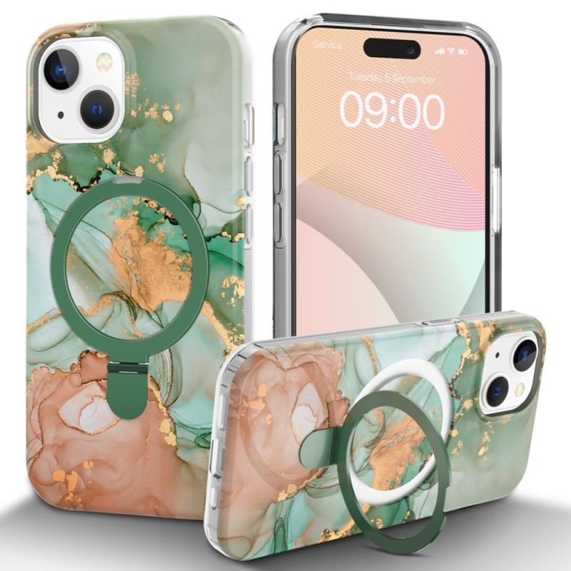 iPhone Cover 15 Magafe Ring-Ständer Marmor