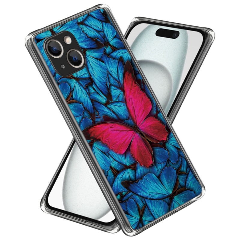 iPhone 15 Schmetterling Cover Rot