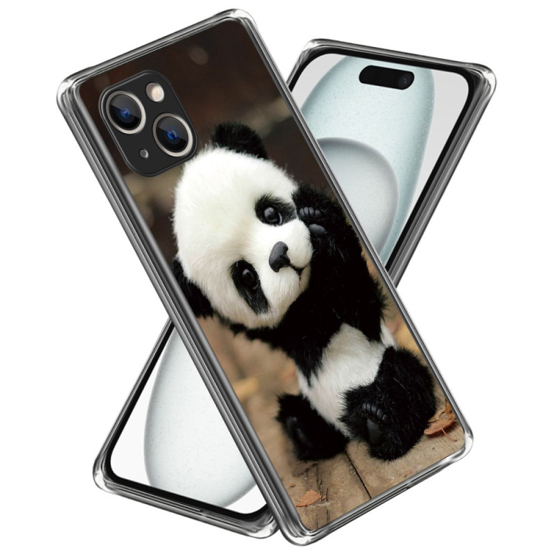 Schlankes und elegantes Cover für das iPhone 15 - Panda-Motiv