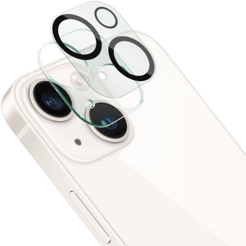 Schutzlinse aus gehärtetem Glas für iPhone 15 / 15 Plus (schwarze Kreise) IMAK