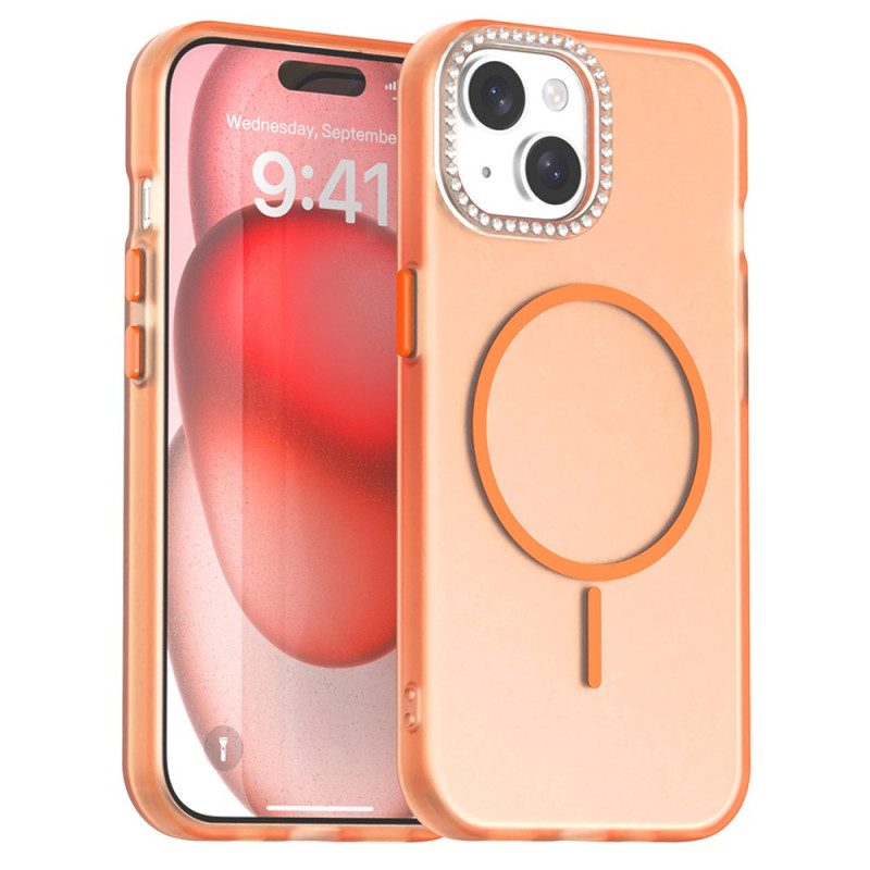 iPhone Cover 15 Plus / 14 Plus MagSafe Objektivrahmen Strass