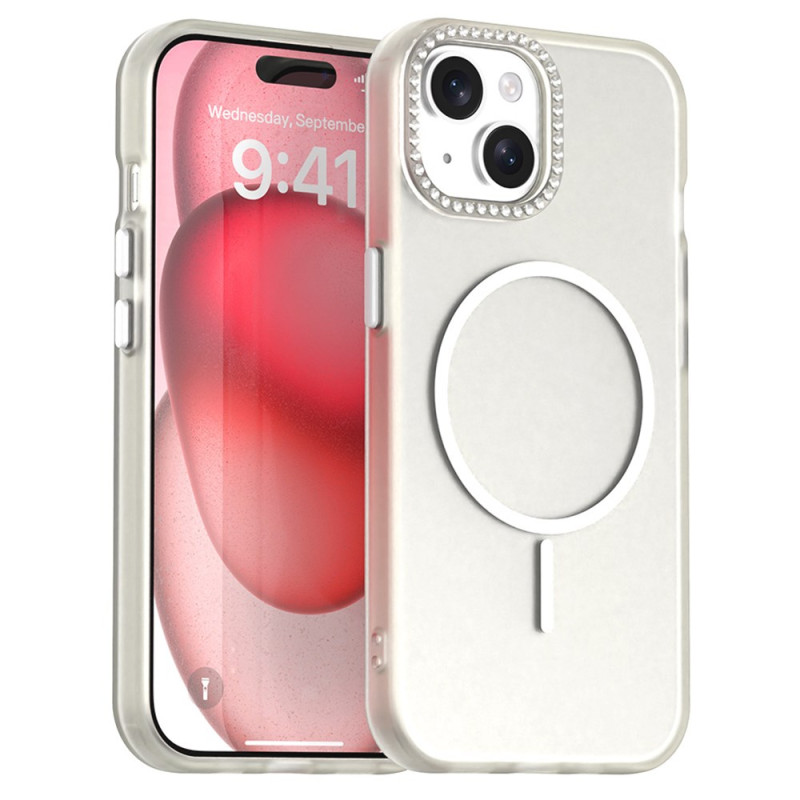 iPhone Cover 15 Plus / 14 Plus MagSafe Objektivrahmen Strass
