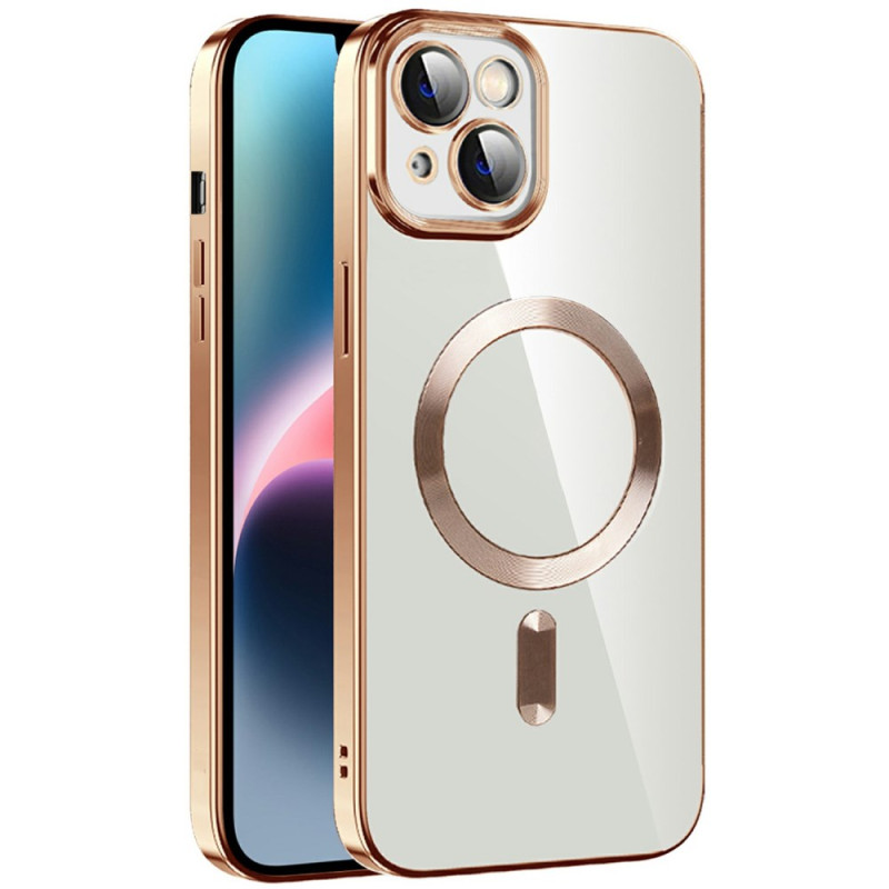 iPhone 15 Plus Cover Design Transparent Kanten Metallic-Effekt