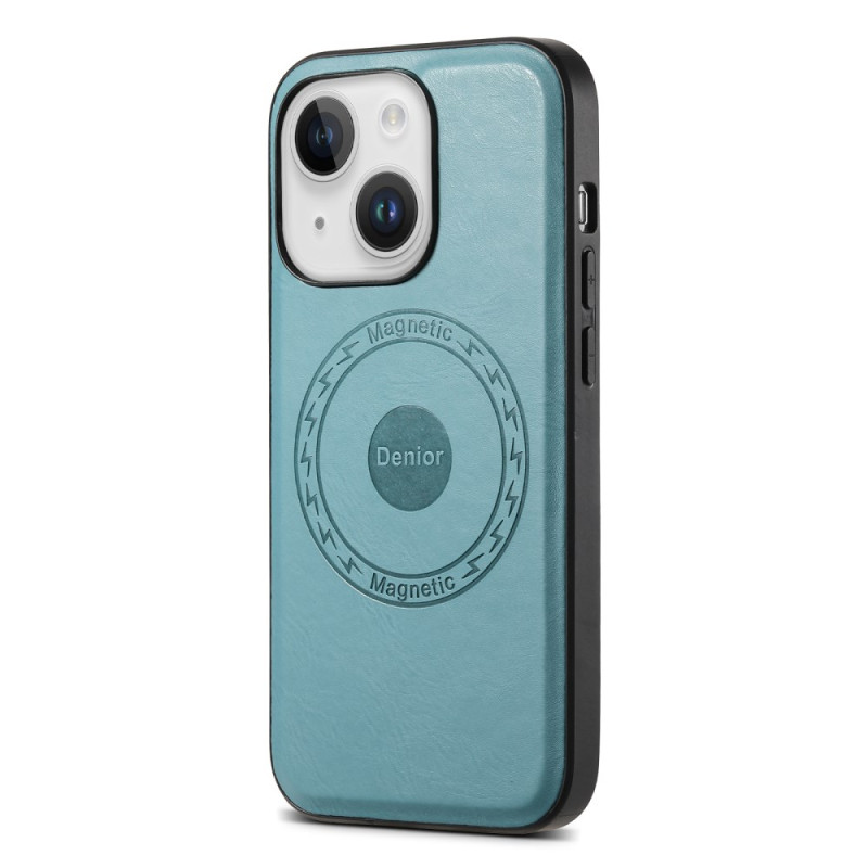 Phone 15 Plus Cover MagSafe Klassische Lederoptik