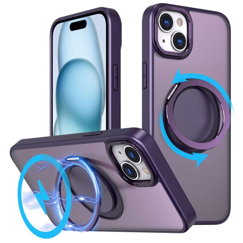 Phone 15 Plus Cover MagSafe Ränder Silikon Farbig