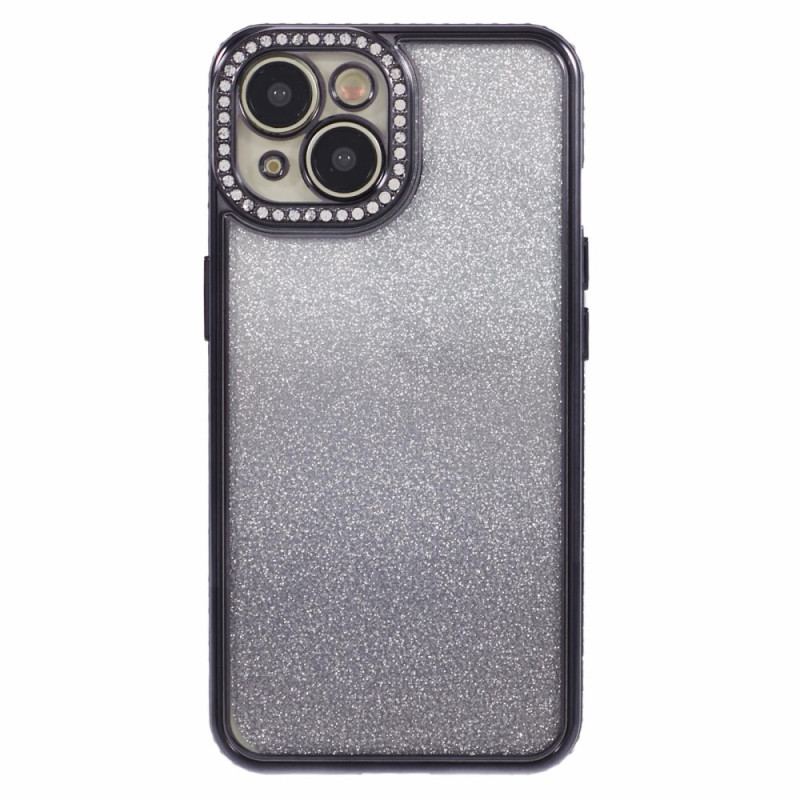 Glänzendes iPhone 15 Plus Cover mit Strasssteinen