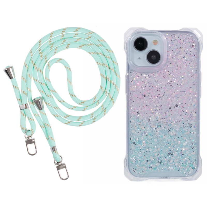 iPhone 15 Plus Glitter Riemen
 Cover