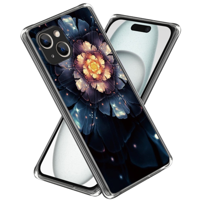 iPhone 15 Plus Cover Blumenmuster Bunt