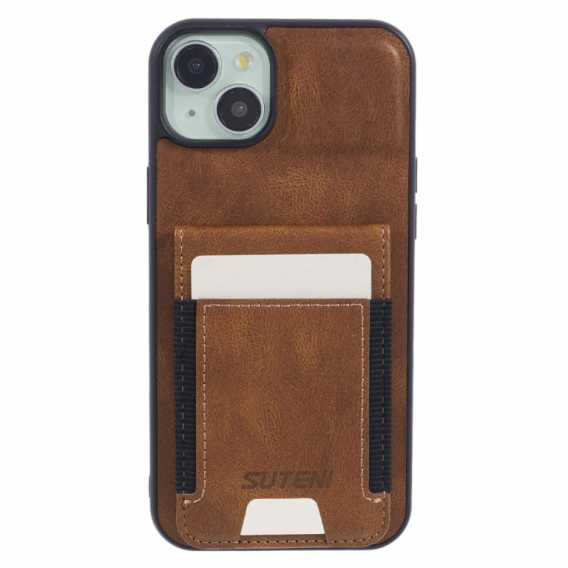 iPhone 15 Plus Cover Kartenhalter Lederoptik
