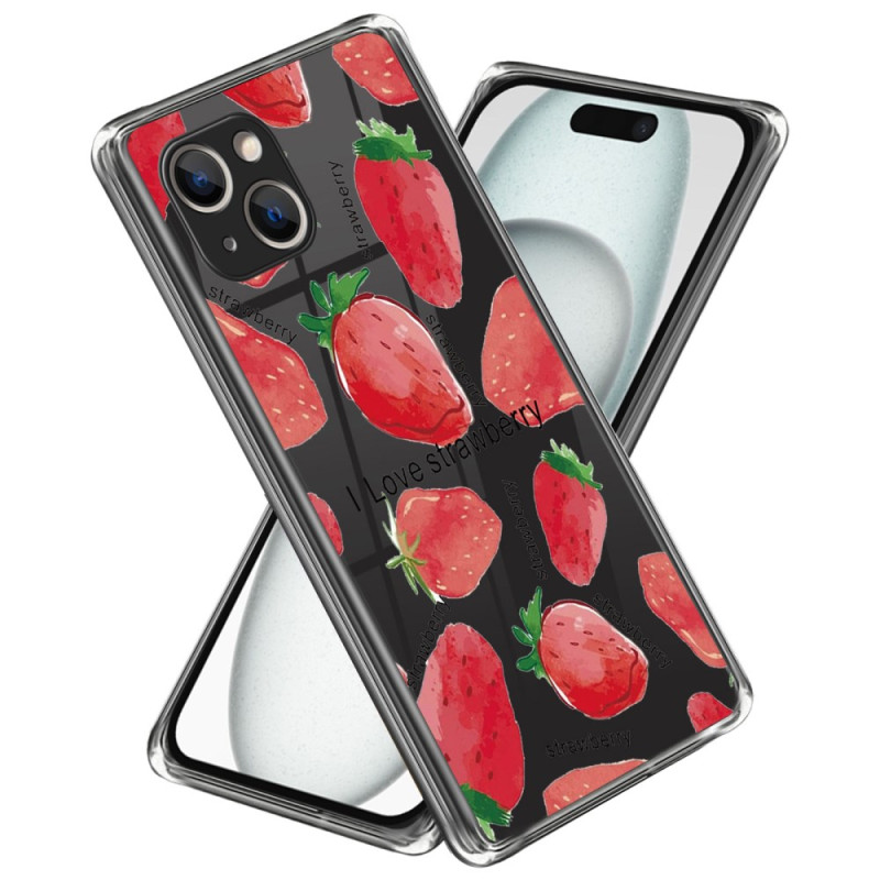 iPhone 15 Plus Cover Erdbeere