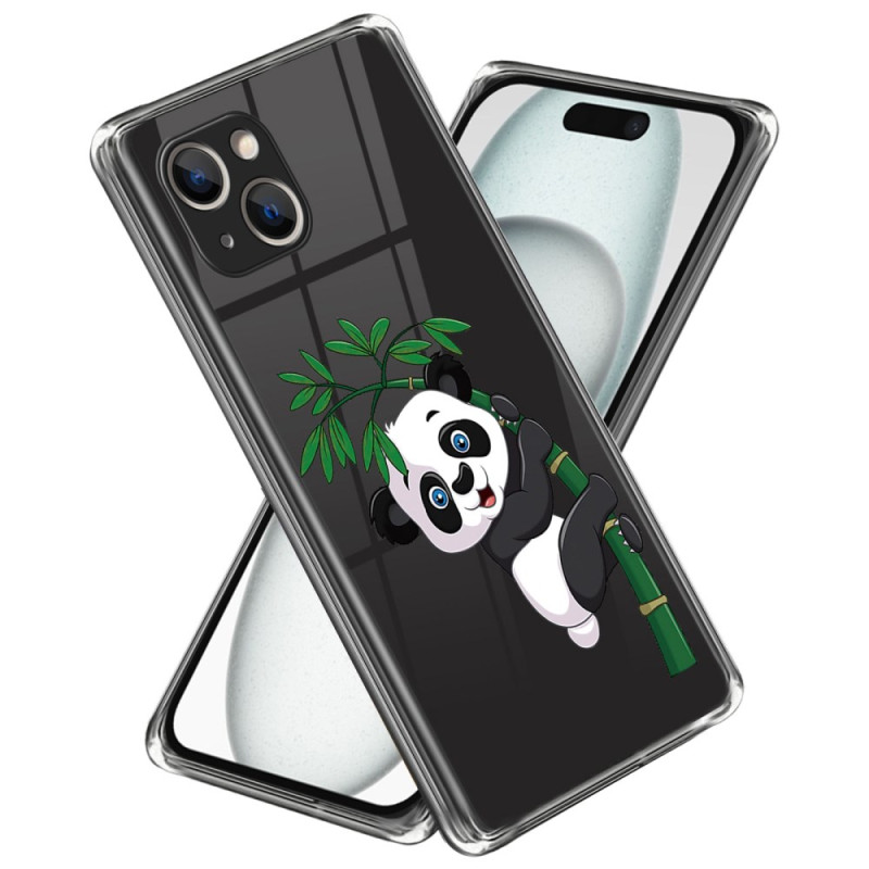 iPhone 15 Plus Cover Panda und Bambus