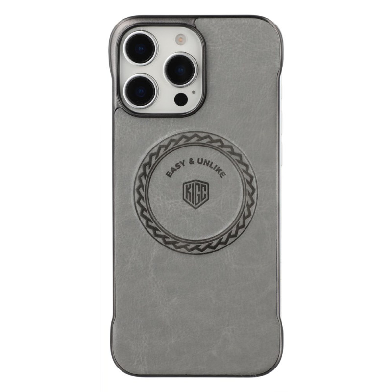 MagSafe iPhone 15 Pro Cover Lederoptik Metallic-Finish
