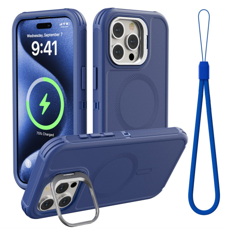 MagSafe iPhone 15 Pro Max Cover mit Halterung und Riemen
