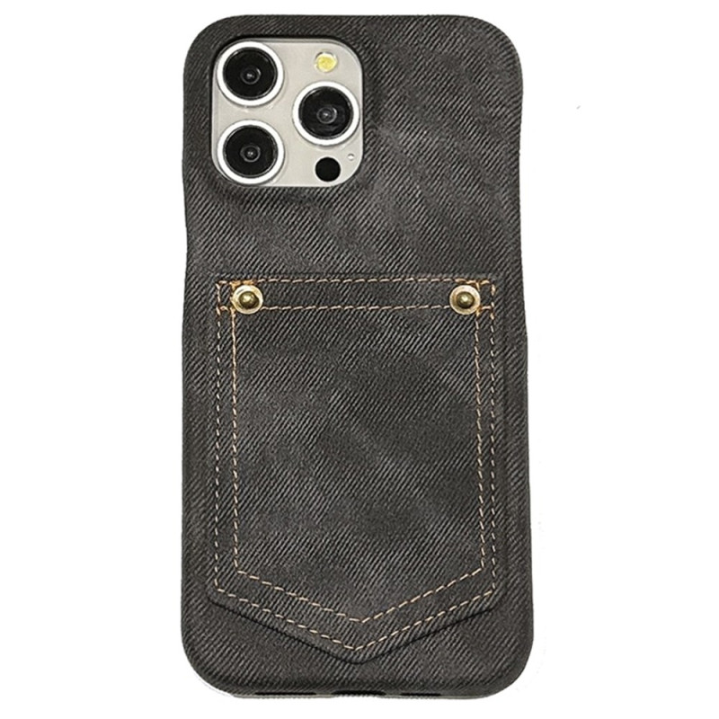 iPhone 15 Pro Max Cover Kartenhalter Design Jeans