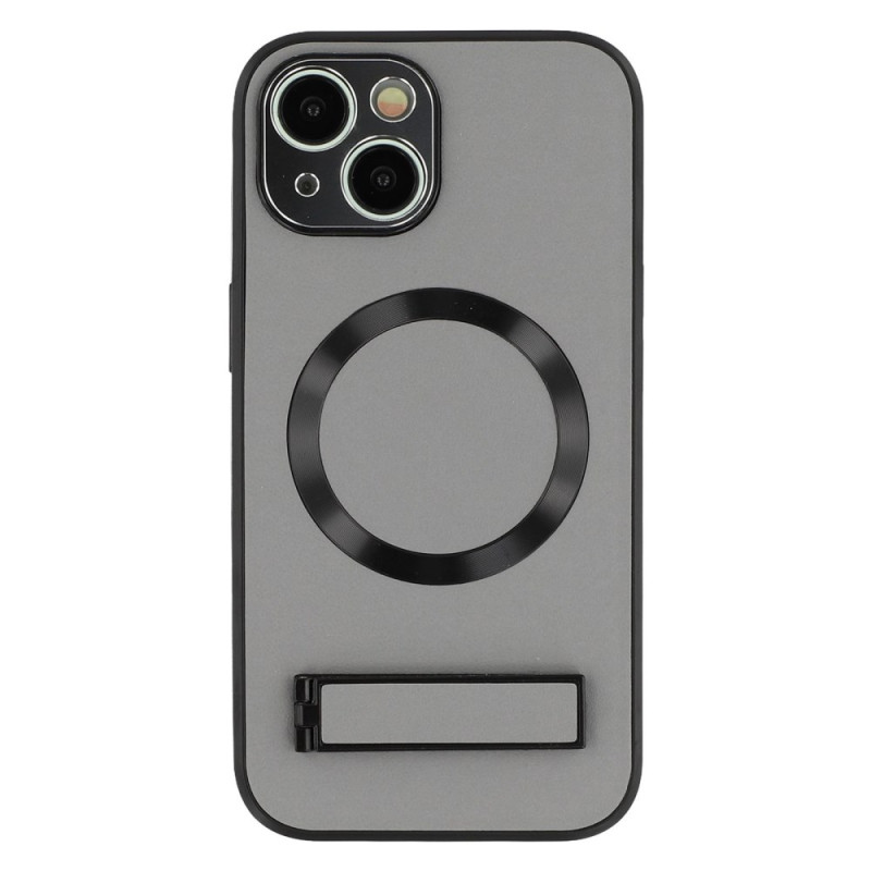 MagSafe iPhone 14 Cover mit integriertem Halter in Lederoptik