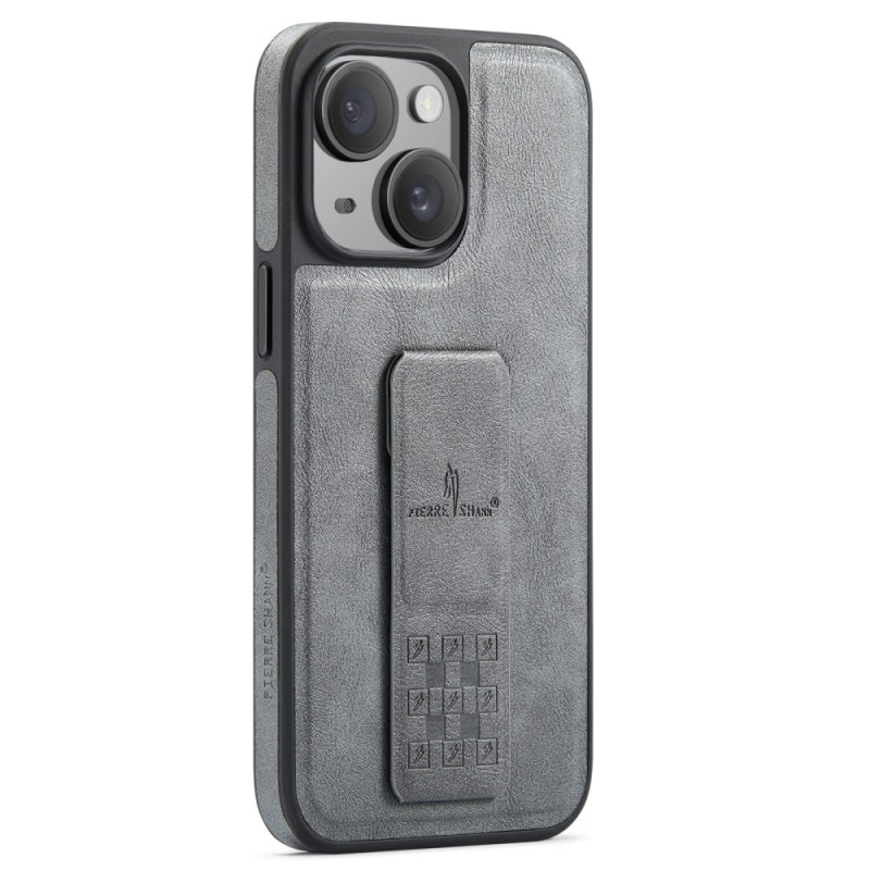 iPhone 14 Cover in Lederoptik mit Halterung