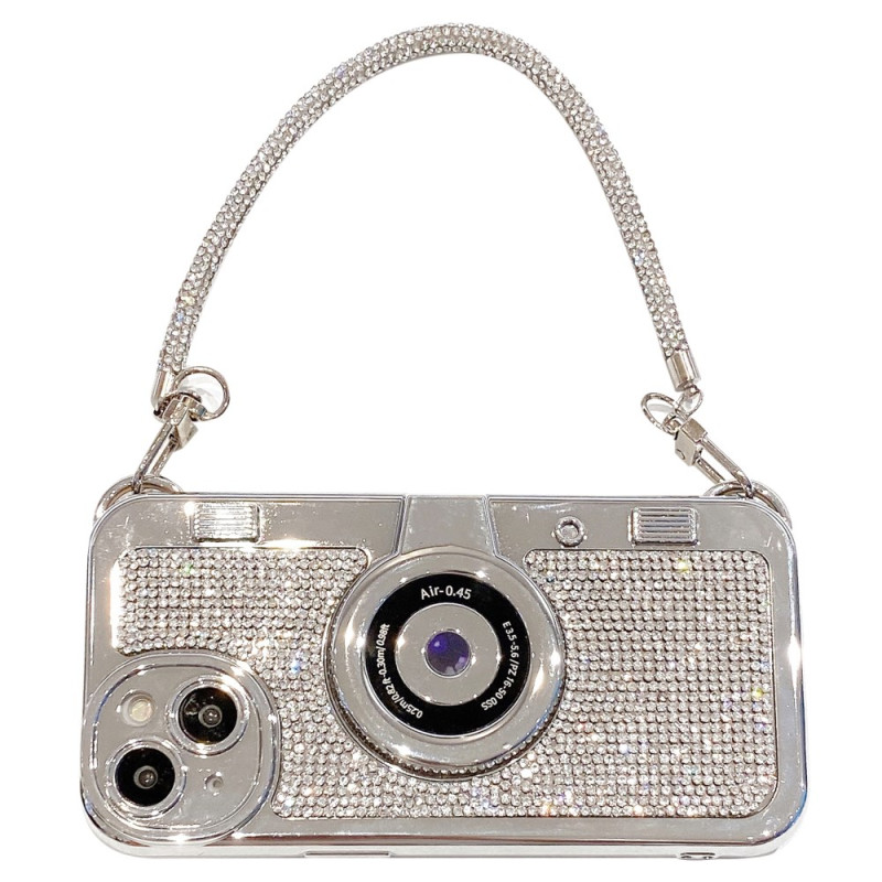 iPhone 14 Kameratasche mit Strass und Kette