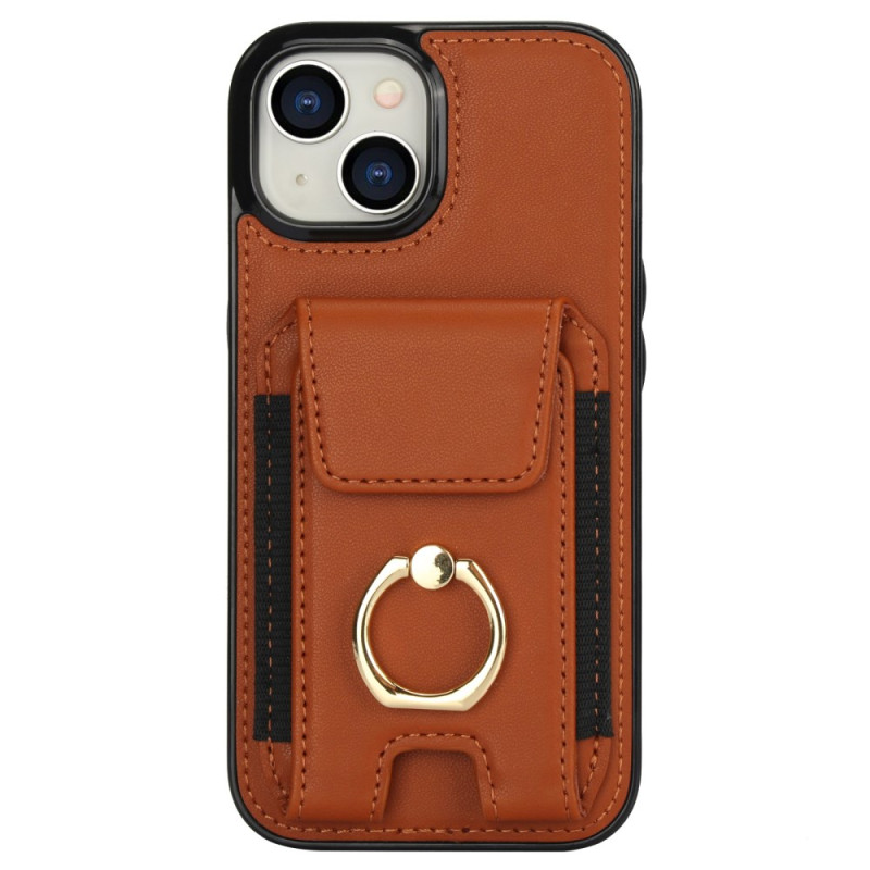 iPhone 14 Hülle Kartenhalter und Halter in Lederoptik