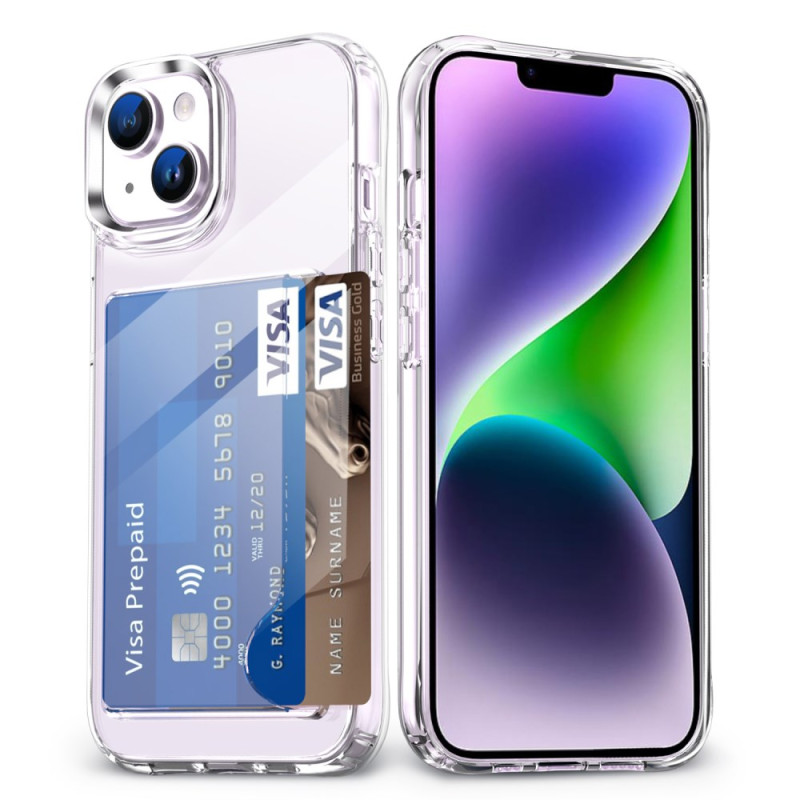 Transparente iPhone 14 Hülle mit Kartenhalter
