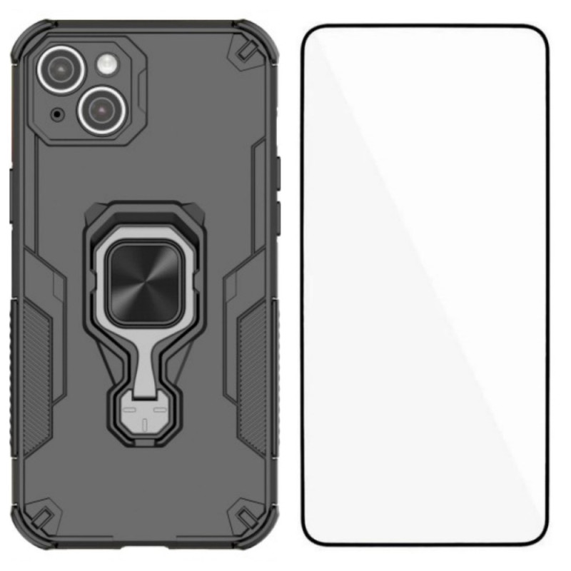 Robustes iPhone 14 Plus Ring Cover mit Bildschirmschutz