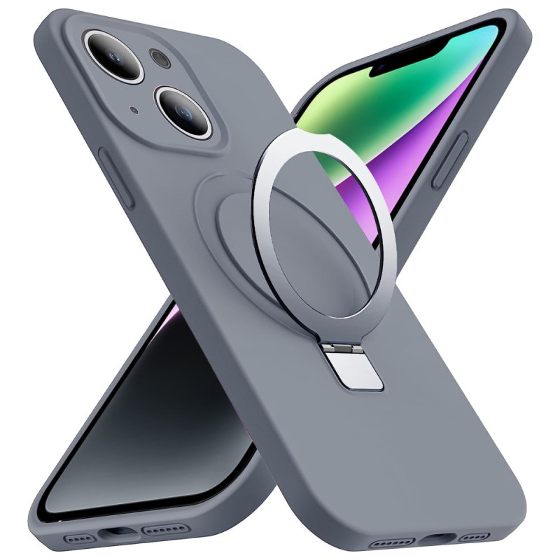 Magsafe iPhone 14 Plus Liquid Silicone Cover mit Halterung