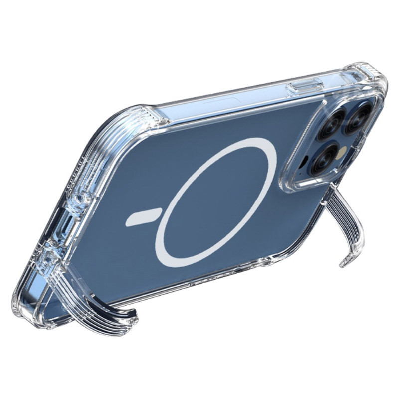 Magsafe Transparente iPhone 14 Plus Hülle mit verdeckter Halterung