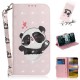 Sony Xperia 10 Panda Love Tasche mit Riemen
